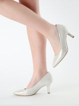 Pumps Uit Leder Tamaris Zilver women 41-vue-porte